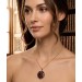 Granat Anhänger Gold 333 8 Karat weinrote Edelsteine 3.4ct 