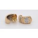 Brillant Halbcreolen Gold Weißgold 585 14K Diamanten 0.24ct