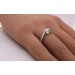 Solitärring Weißgold 750 18K Solitär Diamant 0.20ct Spannring