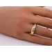 Solitärring Gold 750 Solitär Diamant Antikschmuck
