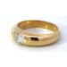 Solitärring Gold 750 Solitär Diamant Antikschmuck