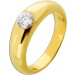 Solitärring Gold 750 Solitär Diamant Antikschmuck