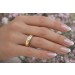 Solitärring Gold 750 Solitär Diamant Antikschmuck