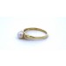 Perlring Gold 585 japanische Akoyaperle Diamanten 0.02ct 