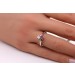 Rubin Ring Weißgold 585 14K Brillant Antikschmuck