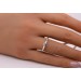 Solitärring Weißgold 585 14K Solitär Brillant 0.10ct Lupenrein  
