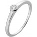 Solitärring Weißgold 585 14K Solitär Brillant 0.10ct Lupenrein  