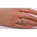 Saphir Ring Gold Weißgold 750 18K blauer Edelstein Brillanten 