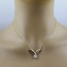 Diamant Kette Anhänger Gold 585 14K Brillanten 0.20ct   