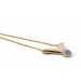 Diamant Kette Anhänger Gold 585 14K Brillanten 0.20ct   