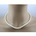 Perlenkette 44cm japanische Akoyaperlen 7.4-4.5mm Gelbgold 585 14K