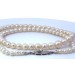 Perlenkette 44cm japanische Akoyaperlen 7.4-4.5mm Gelbgold 585 14K
