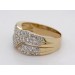 Brillantring Gelbgold 750 18K Diamanten 1.75ct Überwurf Design