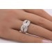 Brillantring Gelbgold 750 18K Diamanten 1.75ct Überwurf Design