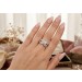 Brillantring Gelbgold 750 18K Diamanten 1.75ct Überwurf Design