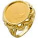 Ring Gold 585 Nofretete Goldmünze 21 Karat Antikschmuck