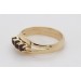 Granat Ring Gold 585 14K rote Edelsteine Antikschmuck