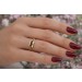 Granat Ring Gold 585 14K rote Edelsteine Antikschmuck