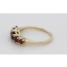 Granatring Gold 333 5 rote Granat Edelsteine ca. 0.48ct 