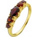 Granatring Gold 333 5 rote Granat Edelsteine ca. 0.48ct 