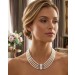 Perlenkette 50cm Weißgold 585 14K Akoyaperlen Antikschmuck