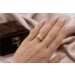 Diamantring Gold Weißgold 585 14K Diamanten Antikschmuck