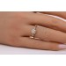 Cocktailring Diamantring Gold 750 18K Brillanten 0.24ct TW VSI  