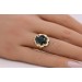Spinell Ring Gold 585 14K synth. Edelstein Antikschmuck