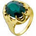 Spinell Ring Gold 585 14K synth. Edelstein Antikschmuck