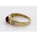 Rubin Ring Gold 585 14K Diamanten Antikschmuck