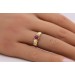 Rubin Ring Gold 585 14K Diamanten Antikschmuck