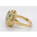 Aquamarin Ring Gold 585 14K blauer Edelstein Antikschmuck