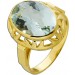 Aquamarin Ring Gold 585 14K blauer Edelstein Antikschmuck