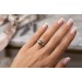 Perlenring Weißgold 750 18K Tahitiperle 9mm Diamanten 0.30ct 