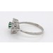 Turmalin Ring Weißgold 585 14K Brillanten Antikschmuck