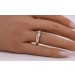 Diamantring Rosegold 750 18 Karat Brillanten 0.10ct.Lupenrein