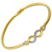 Diamant Armband Infinity Gold 585 14 Karat Diamanten 0.30ct. 