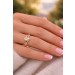 Diamantring Gold 750 Weißgold 18 Karat Diamant 0.20ct Lupenrein