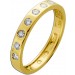 Memoire Alliance Ring Gold 585 14K Brillanten 0.60ct TW VVS