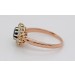 Saphirring Rosegold 750 18K Diamanten Antikschmuck