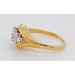 Diamantring Gold Weißgold 585 14K Diamanten Antikschmuck