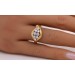 Diamantring Gold Weißgold 585 14K Diamanten Antikschmuck