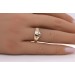 Diamantring Gold 585 14K fancy Diamanten Antikschmuck