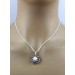 Perlenanhänger Weißgold 585 14K Akoyaperle 8mm Diamanten Saphire 