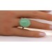 Chrysopras Ring Weißgold 585 14K grüner Edelstein 39.19ct 