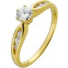 Diamantring Gold 585 14K Brillanten 0.42ct. TW VVS