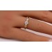 Diamantring Gold 585 14K Brillanten 0.42ct. TW VVS