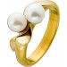 Perlenring Gold 900 21 Karat Japanische Akoyaperlen
