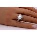 Perlen Ring Gold 750 18K Platin 950 Akoyaperle Diamanten Antikschmuck