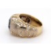 Saphirring Gold 750 18K Brillanten 1.7ct blauer Edelstein
